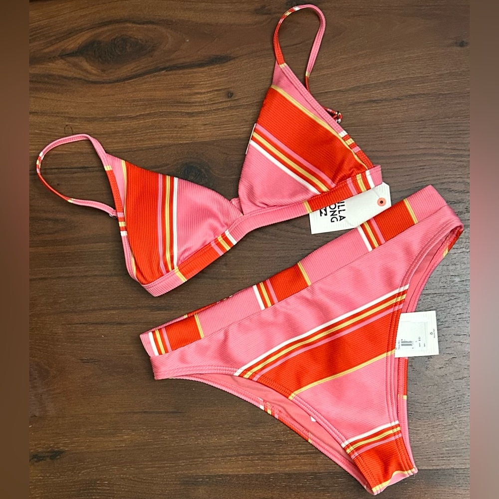 NWT Billabong Tanlines bikini set - M TOP/L BOT